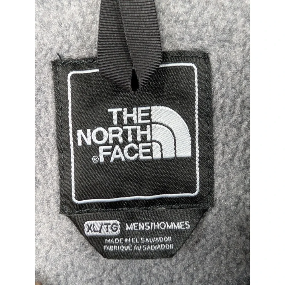 The North Face Denali Fleece Jacket Grey Black Full Zip Mens XL T201 AMYNMA9